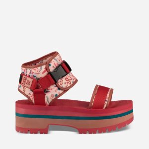 Teva Indio Jewell - Anna Sui - Dámske Sandále - Červené